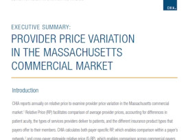 CHIA Reports on Provider Price Variation in Massachusetts 