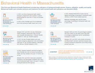 Behavioral Health Dashboard - image of dashboard of behavioral health information